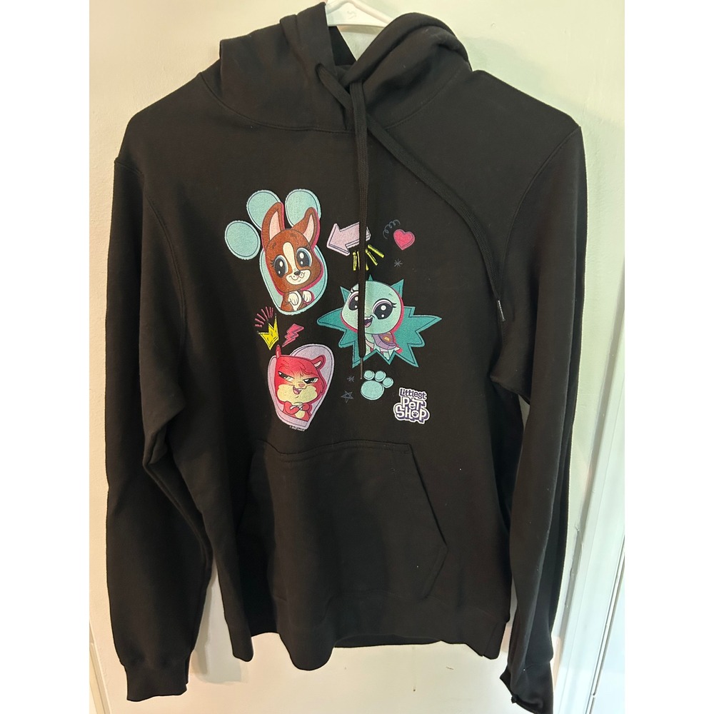 Littlest Pet Shop Port & Company Graphic Hoodie Black Small Womens Sweatshirt